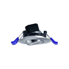 2" Eyeball Gimbal Recessed LED Ceiling Light - 5 Watt - 380 Lumens - 2700K - Brushed Nickel Finish - 24V DC