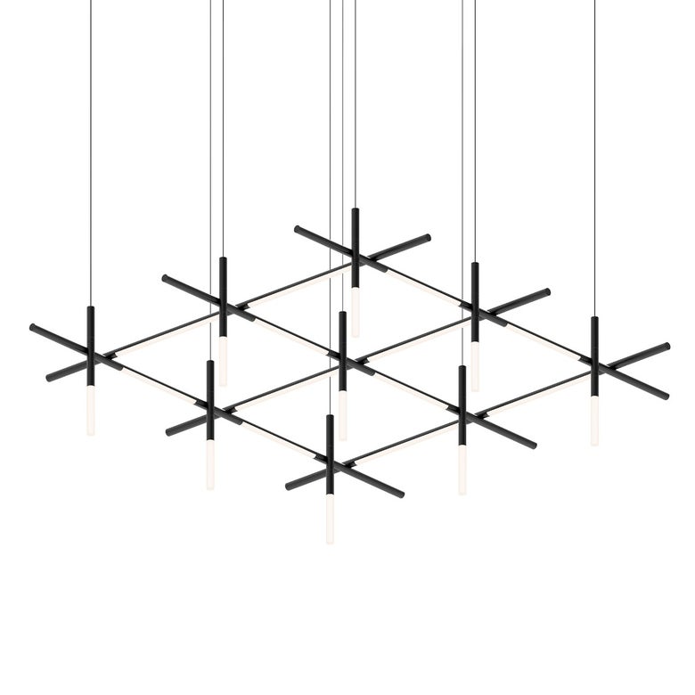 SONNEMAN Labyrinth Square Chandelier 10,500 Lumens Dimmable LED Modern Lighting 18.75"H x 74.25"W