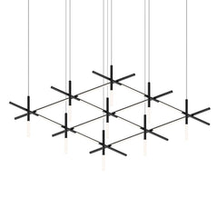 SONNEMAN Labyrinth Square Chandelier 10,500 Lumens Dimmable LED Modern Lighting 18.75"H x 74.25"W
