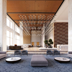 SONNEMAN Labyrinth Square Chandelier 10,500 Lumens Dimmable LED Modern Lighting 18.75"H x 74.25"W