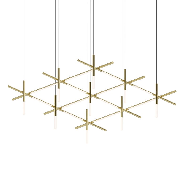 SONNEMAN Labyrinth Square Chandelier 10,500 Lumens Dimmable LED Modern Lighting 18.75"H x 74.25"W