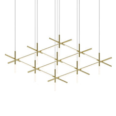 SONNEMAN Labyrinth Square Chandelier 10,500 Lumens Dimmable LED Modern Lighting 18.75"H x 74.25"W