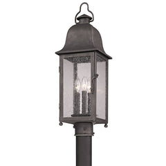 Larchmont Outdoor Post Light 25.25" Vintage Bronze Dimmable Weather-Resistant with Clear Glass Shade