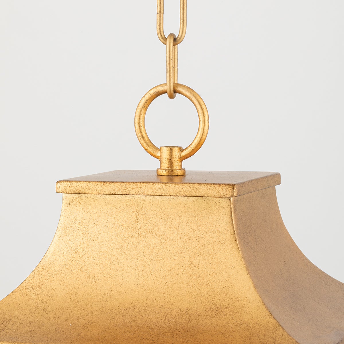 Mitzi Leigh Small Lantern - Adjustable Height 20.25" to 72.75", Dimmable, UL Damp Rated, Aged Brass, Nickel, Gold Leaf