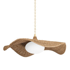Levene Chandelier 21.25" Height 58.75" Width Vintage Gold Leaf by Corbett Lighting - Dimmable, Versatile Design