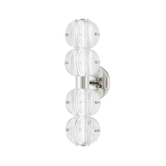 Lindley 4-Light Modern Vanity Light by Hudson Valley, Dimmable, Energy Efficient, Aged Brass or Polished Nickel