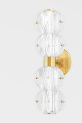 Lindley 4-Light Modern Vanity Light by Hudson Valley, Dimmable, Energy Efficient, Aged Brass or Polished Nickel