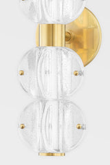 Lindley 4-Light Modern Vanity Light by Hudson Valley, Dimmable, Energy Efficient, Aged Brass or Polished Nickel
