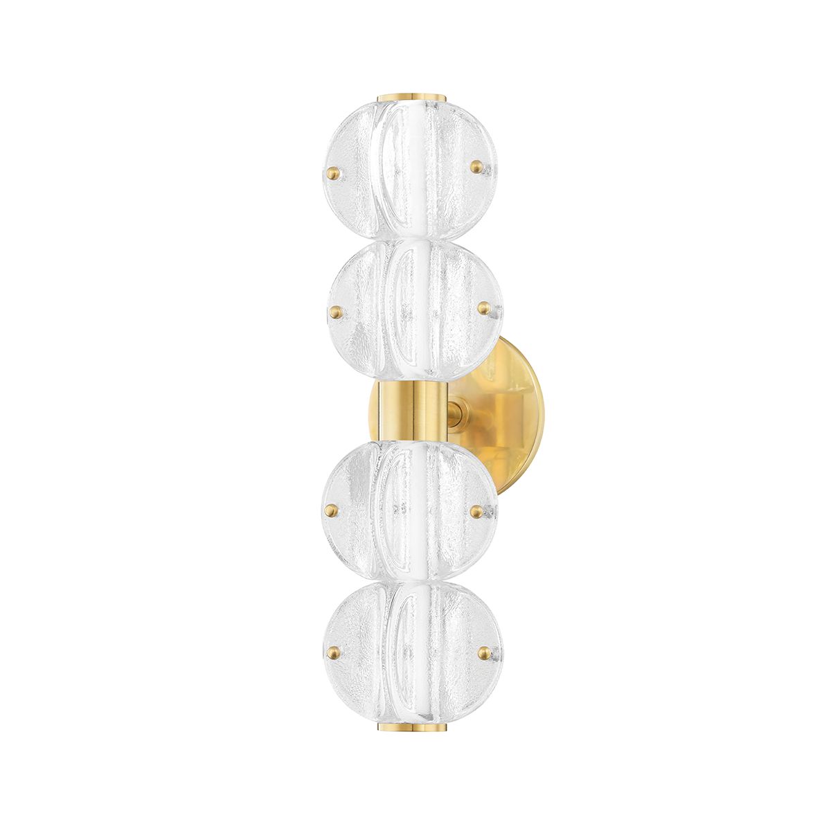 Lindley 4-Light Modern Vanity Light by Hudson Valley, Dimmable, Energy Efficient, Aged Brass or Polished Nickel