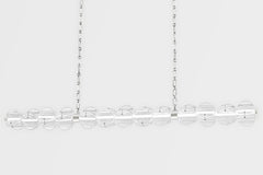 Lindley 1950 Linear Chandelier by Hudson Valley Lighting - Dimmable LED, Aged Brass/Nickel Finish