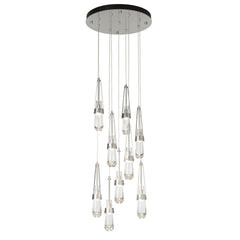 Link 9-Light Clear Glass Pendant by Hubbardton Forge - Dimmable, Versatile Design for Modern Spaces