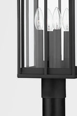 Longport Outdoor Post Light by Troy Lighting, 21.25" Tall, Dimmable, Textured Black Metal, UL Wet Rated