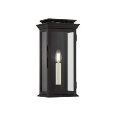 Louie Outdoor Wall Sconce by Troy Lighting, Weather-Resistant, 14.5" Height, Clear Glass, Dimmable