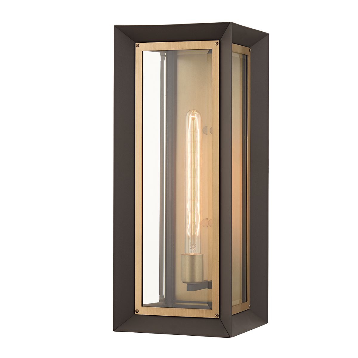 Lowry Large Outdoor Wall Sconce 21" Height by Troy Lighting - Modern Inverted Cube Design