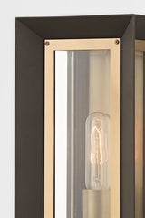 Lowry Outdoor Wall Sconce by Troy Lighting - Inverted Cube Design, Textured Bronze Finish, UL Wet Rated