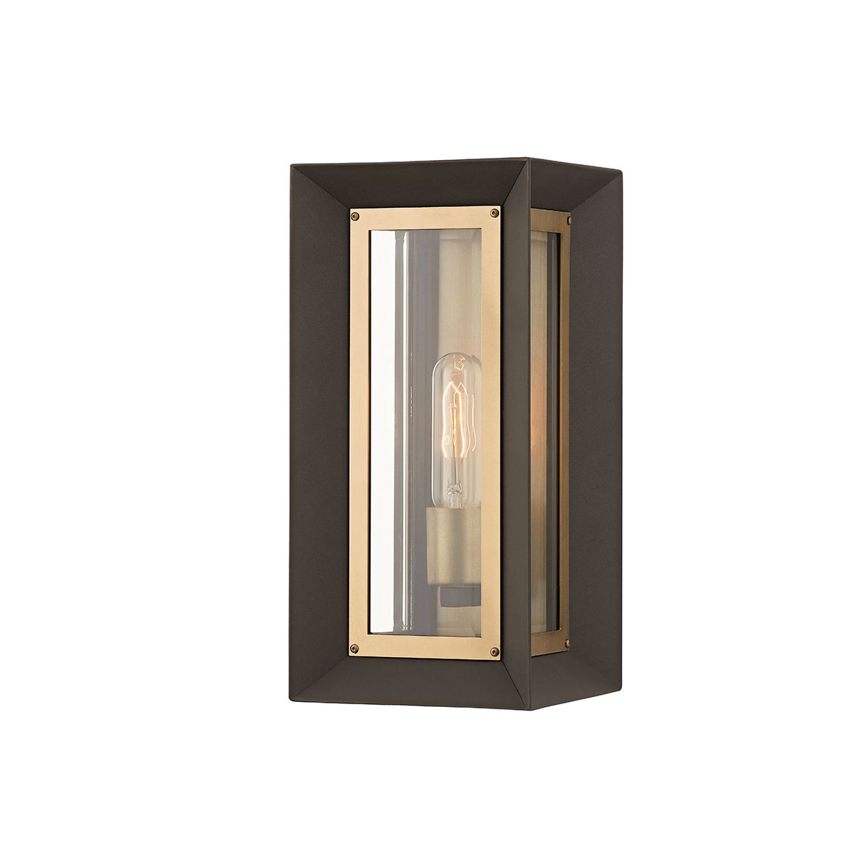 Lowry Outdoor Wall Sconce by Troy Lighting - Inverted Cube Design, Textured Bronze Finish, UL Wet Rated