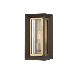 Lowry Outdoor Wall Sconce by Troy Lighting - Inverted Cube Design, Textured Bronze Finish, UL Wet Rated