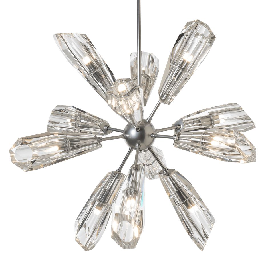 Luma 12-Light Starburst Pendant by Hubbardton Forge - Elegant Dimmable Fixture for Modern Spaces
