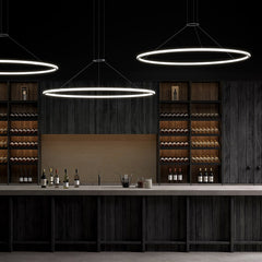 Luna 36-Inch LED Round Pendant Light by SONNEMAN - Dimmable, Energy-Efficient, Minimalist Design