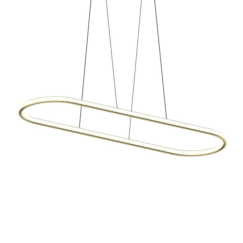 Luna 60-Inch LED Racetrack Pendant Light by SONNEMAN - Dimmable, 7000 Lumens, Energy-Efficient, Multiple Finishes