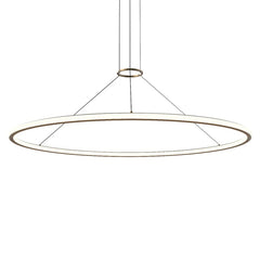 SONNEMAN Luna 60-Inch LED Round Pendant Light with Dimmable Energy Efficient Design in Multiple Finishes