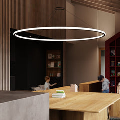 SONNEMAN Luna 60-Inch LED Round Pendant Light with Dimmable Energy Efficient Design in Multiple Finishes