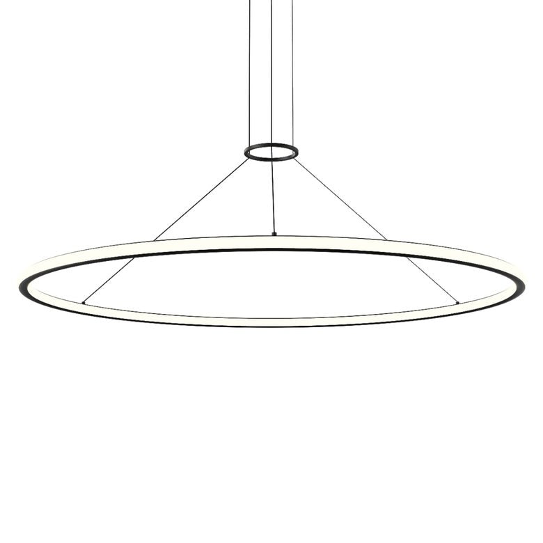 SONNEMAN Luna 60-Inch LED Round Pendant Light with Dimmable Energy Efficient Design in Multiple Finishes