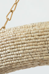 Lure Large Chandelier 16 Lights by Corbett Lighting - Modern Coastal Wood Beads & Dimmable Design