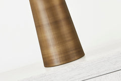 Lush Table Lamp by Troy Lighting - Modern Mushroom Design, Patina Brass Finish, Dimmable Opal Glass Shade