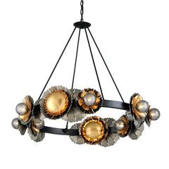 Magic Garden 16-Light Large Chandelier by Corbett Lighting – Handcrafted Iron & Dimmable Elegance