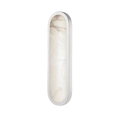 Manhasset Sconce 3318 by Hudson Valley Lighting - Dimmable Alabaster Shade, Aged Brass & Polished Nickel