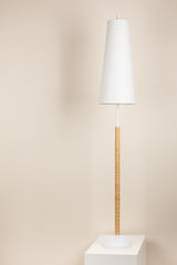 Mariana Floor Lamp 70" Tall With Pebble-Inspired Base And Dimmable White Linen Shade By Mitzi