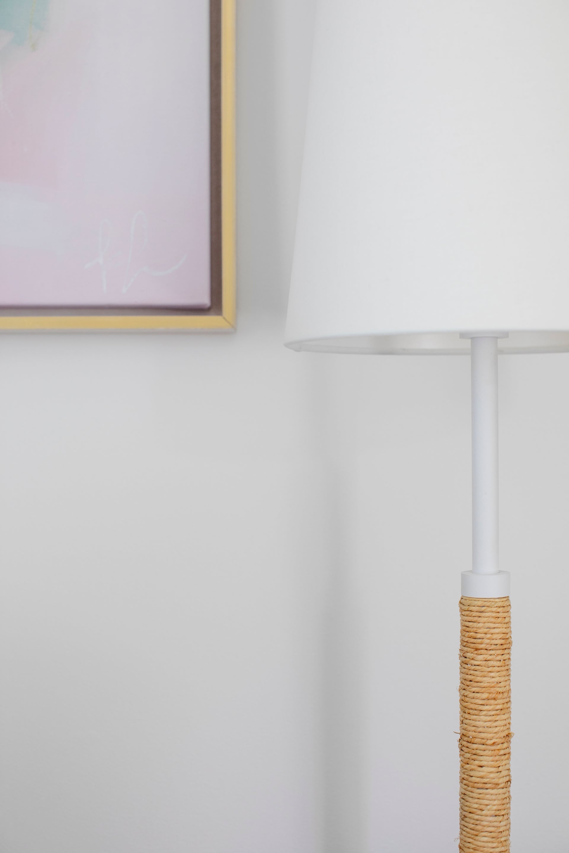 Mariana Floor Lamp 70" Tall With Pebble-Inspired Base And Dimmable White Linen Shade By Mitzi