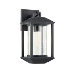 Mccarthy Outdoor Wall Sconce by Troy Lighting B7281-FOR, Dimmable, UL Wet Rated, Forged Iron Finish