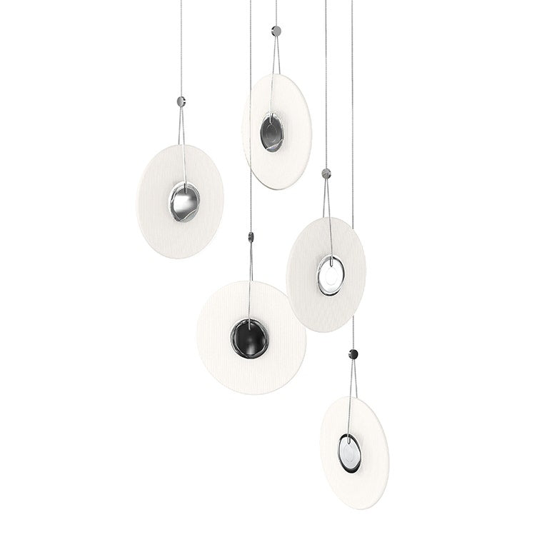 Meclisse 5-Light LED Chandelier by SONNEMAN with Dimmable Function and Rotating Design