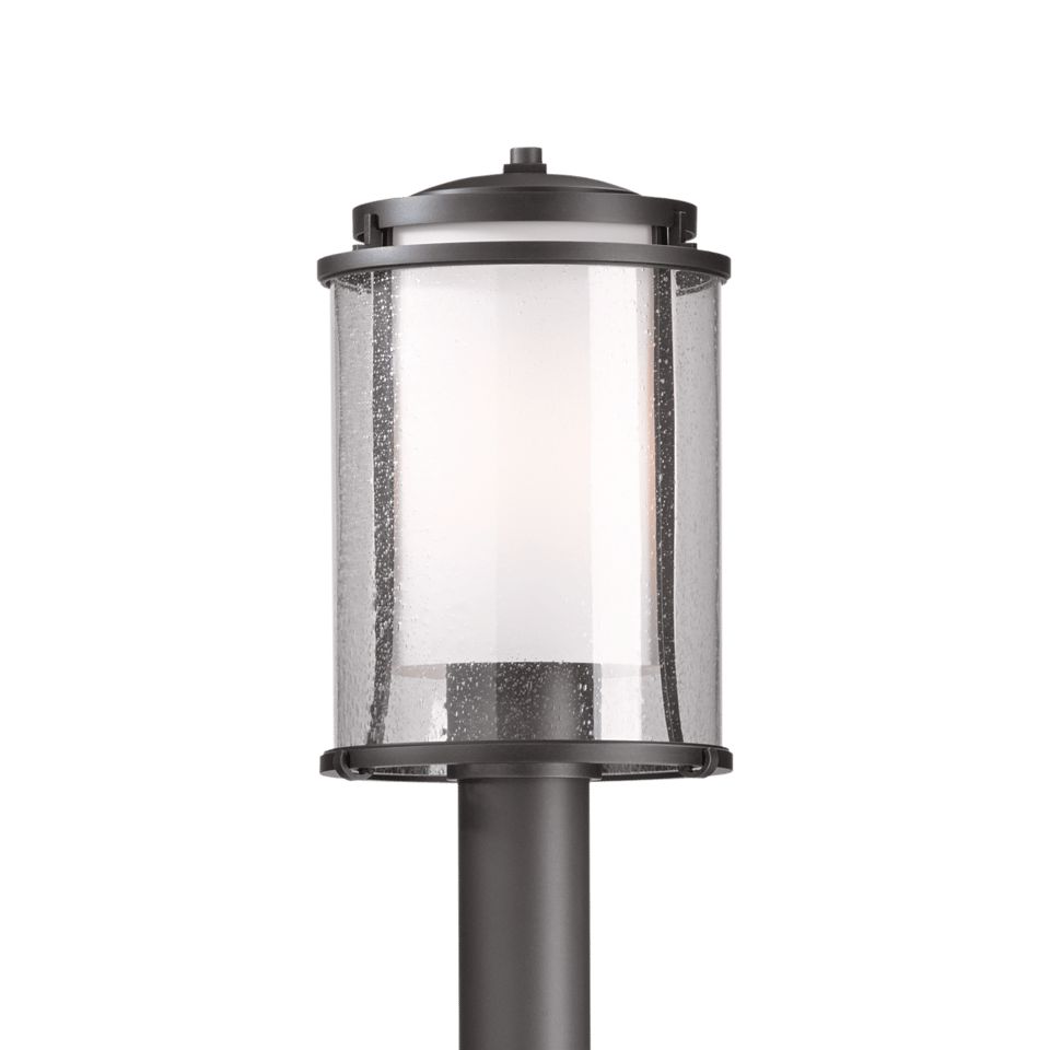 Meridian Outdoor Post Light 14.4” Height by Hubbardton Forge – Dimmable, UL Wet Rated, Multiple Finishes