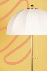 Mitzi Meshelle 70-Inch Mid-Century Modern Dimmable Floor Lamp with Unique Umbrella Shade