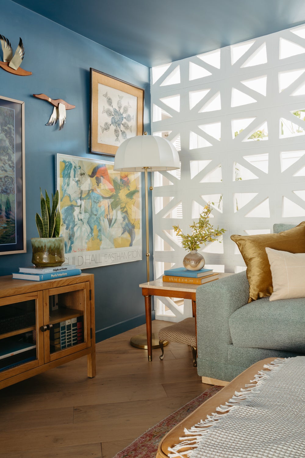 Mitzi Meshelle 70-Inch Mid-Century Modern Dimmable Floor Lamp with Unique Umbrella Shade