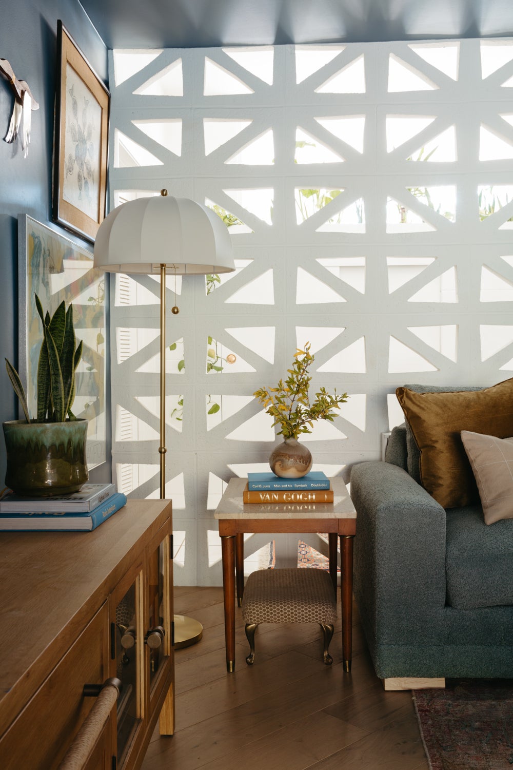 Mitzi Meshelle 70-Inch Mid-Century Modern Dimmable Floor Lamp with Unique Umbrella Shade