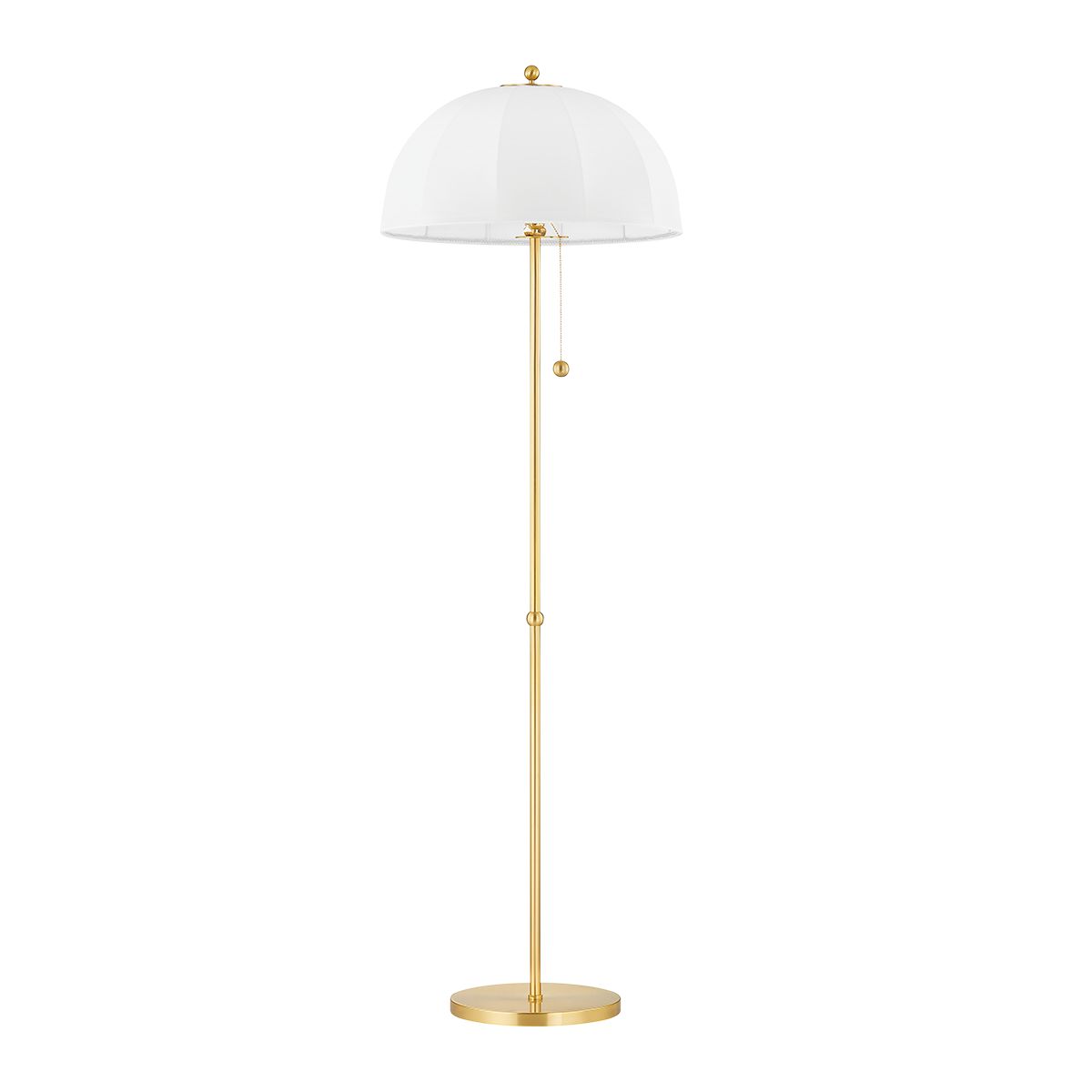 Mitzi Meshelle 70-Inch Mid-Century Modern Dimmable Floor Lamp with Unique Umbrella Shade