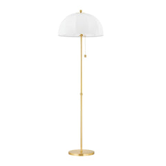 Mitzi Meshelle 70-Inch Mid-Century Modern Dimmable Floor Lamp with Unique Umbrella Shade