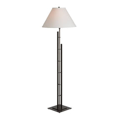 Metra Double Floor Lamp by Hubbardton Forge, 57.2" Height, Dimmable, Steel, Modern Design