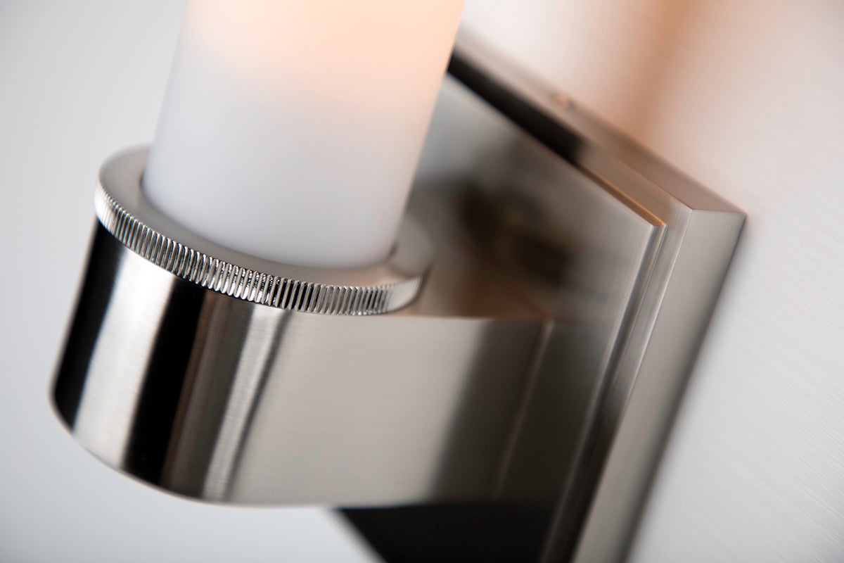 Mill Valley Bath Sconce 1261 by Hudson Valley Lighting - Elegant Metal & Glass Fixture, Dimmable, UL Damp Rated