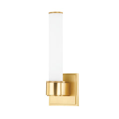 Mill Valley Bath Sconce 1261 by Hudson Valley Lighting - Elegant Metal & Glass Fixture, Dimmable, UL Damp Rated