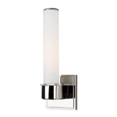 Mill Valley Bath Sconce 1261 by Hudson Valley Lighting - Elegant Metal & Glass Fixture, Dimmable, UL Damp Rated