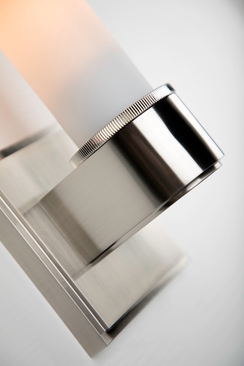 Mill Valley Bath Sconce 1261 by Hudson Valley Lighting - Elegant Metal & Glass Fixture, Dimmable, UL Damp Rated