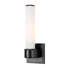 Mill Valley Bath Sconce 1261 by Hudson Valley Lighting - Elegant Metal & Glass Fixture, Dimmable, UL Damp Rated