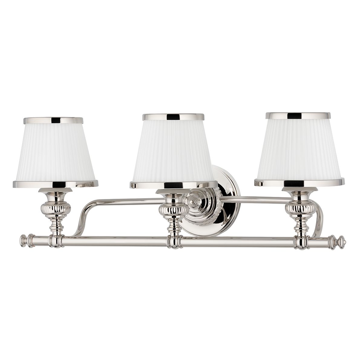 Milton 3-Light Vanity Light by Hudson Valley Lighting, Opal Glass Shades, Dimmable, UL Damp Rated