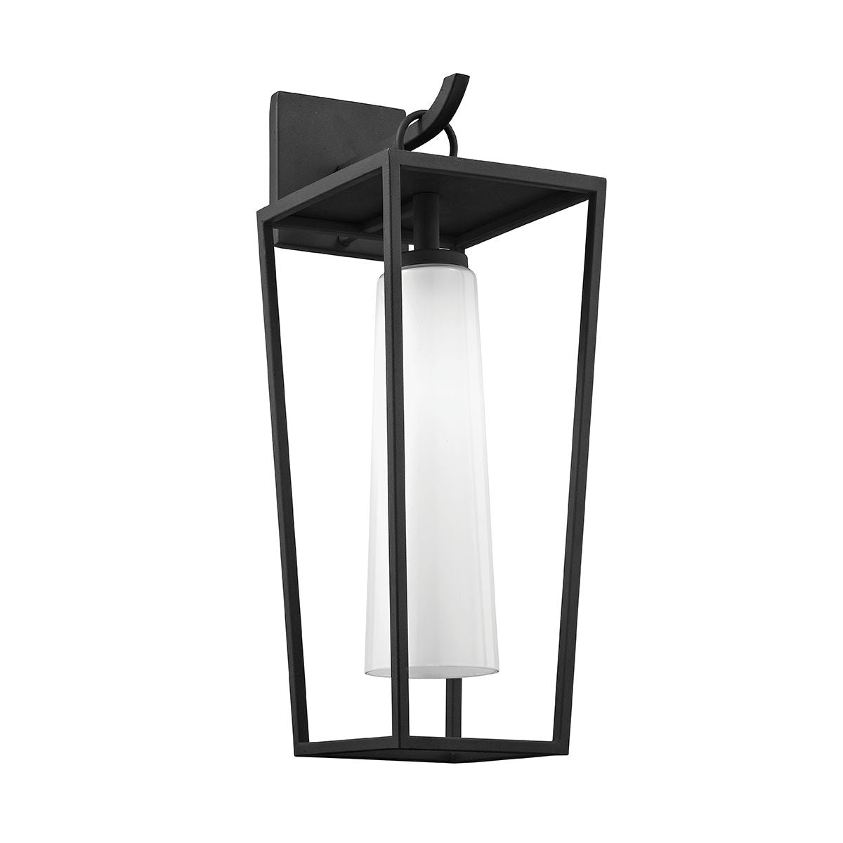 Mission Beach 19.5" Medium Outdoor Wall Sconce by Troy Lighting, Textured Black Finish, Dimmable E26 Bulb