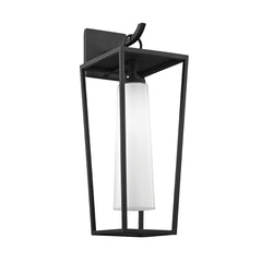 Mission Beach 19.5" Medium Outdoor Wall Sconce by Troy Lighting, Textured Black Finish, Dimmable E26 Bulb